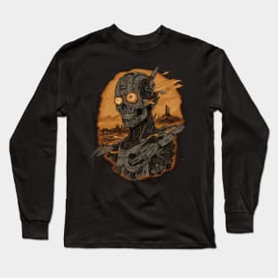 Artificial Intelligence AI Singularity Cyborg Robot Long Sleeve T-Shirt